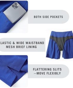 BALEAF Women's 5" Quick Dry High Waisted Swim Board Shorts UPF 50+ Swimsuit Bottom Trunks with Liner