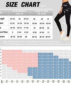 CTHH 4 Pack Leggings for Women-High Waisted Non See-Through Yoga Pants Tummy Control Workout Gym Tights